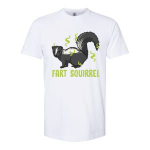 Funny Animal Gift Adults Fart Squirrel Gift Softstyle CVC T-Shirt