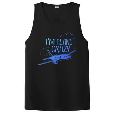 Funny Airplane Gift For Plane Lovers Plane Crazy Cute Gift PosiCharge Competitor Tank