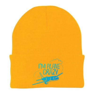 Funny Airplane Gift For Plane Lovers Plane Crazy Cute Gift Knit Cap Winter Beanie