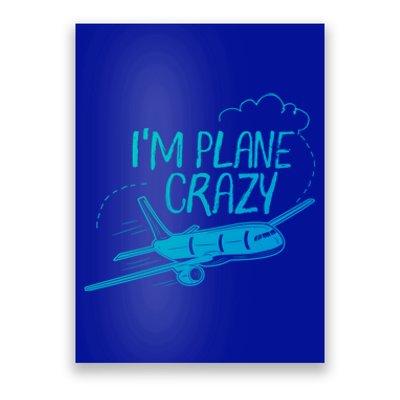 Funny Airplane Gift For Plane Lovers Plane Crazy Cute Gift Poster