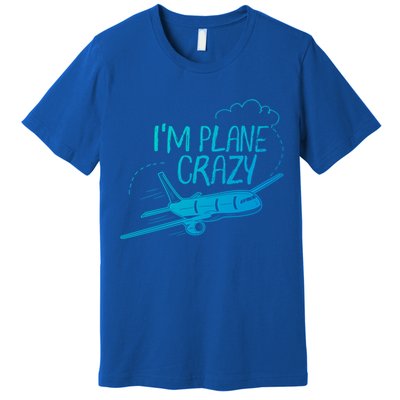 Funny Airplane Gift For Plane Lovers Plane Crazy Cute Gift Premium T-Shirt