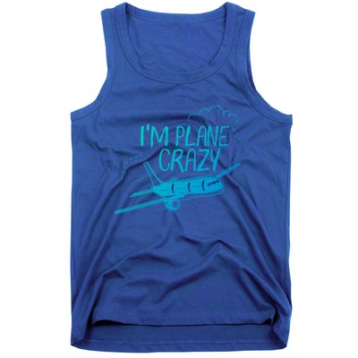 Funny Airplane Gift For Plane Lovers Plane Crazy Cute Gift Tank Top