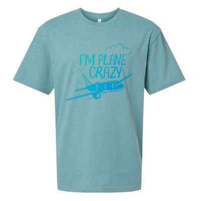 Funny Airplane Gift For Plane Lovers Plane Crazy Cute Gift Sueded Cloud Jersey T-Shirt