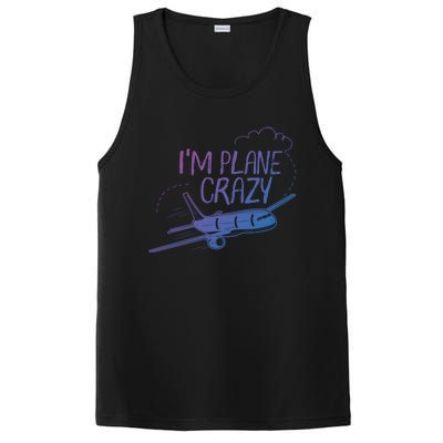 Funny Airplane Gift For Plane Lovers Plane Crazy Cute Gift PosiCharge Competitor Tank