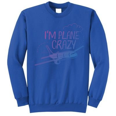 Funny Airplane Gift For Plane Lovers Plane Crazy Cute Gift Tall Sweatshirt