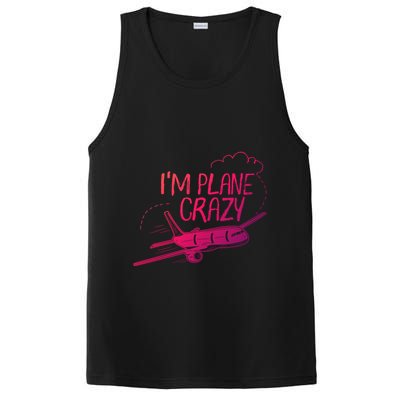 Funny Airplane Gift For Plane Lovers Plane Crazy Cute Gift PosiCharge Competitor Tank