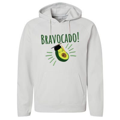 Funny Avocado Graduation Gift Bravocado Bravo Cado Cute Performance Fleece Hoodie