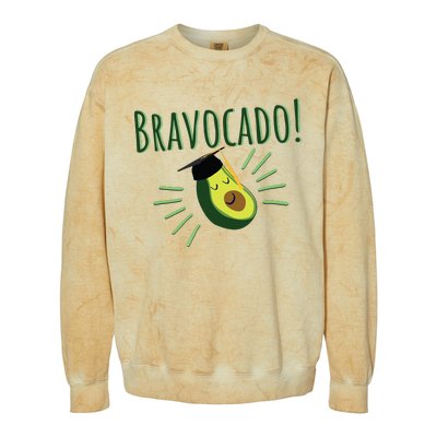 Funny Avocado Graduation Gift Bravocado Bravo Cado Cute Colorblast Crewneck Sweatshirt