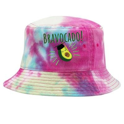 Funny Avocado Graduation Gift Bravocado Bravo Cado Cute Tie-Dyed Bucket Hat