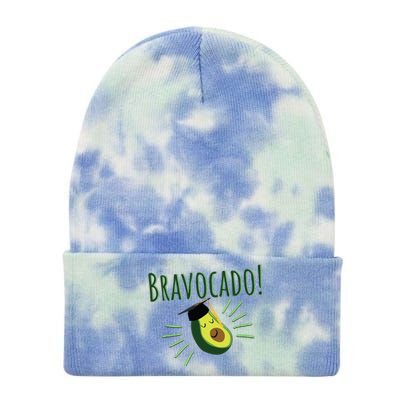 Funny Avocado Graduation Gift Bravocado Bravo Cado Cute Tie Dye 12in Knit Beanie