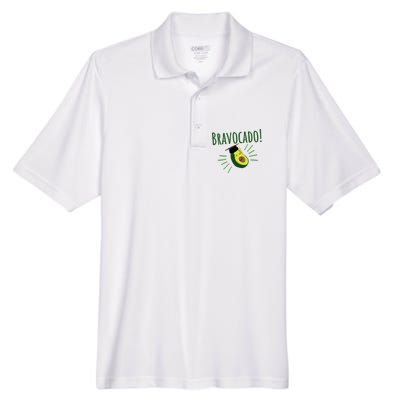 Funny Avocado Graduation Gift Bravocado Bravo Cado Cute Men's Origin Performance Pique Polo