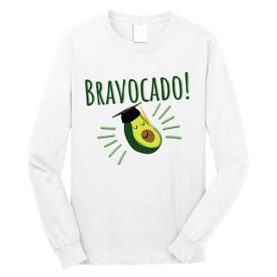 Funny Avocado Graduation Gift Bravocado Bravo Cado Cute Long Sleeve Shirt