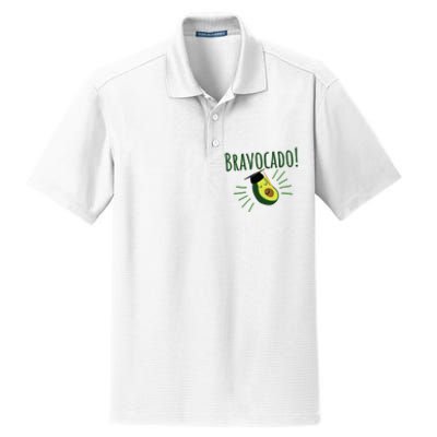 Funny Avocado Graduation Gift Bravocado Bravo Cado Cute Dry Zone Grid Polo