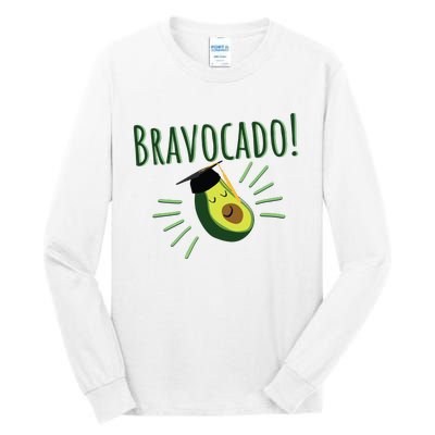 Funny Avocado Graduation Gift Bravocado Bravo Cado Cute Tall Long Sleeve T-Shirt