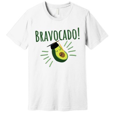 Funny Avocado Graduation Gift Bravocado Bravo Cado Cute Premium T-Shirt