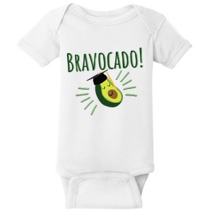 Funny Avocado Graduation Gift Bravocado Bravo Cado Cute Baby Bodysuit