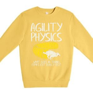 Funny Agility Gift For A Dog Trainer Or Dog Handler Gift Premium Crewneck Sweatshirt