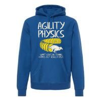 Funny Agility Gift For A Dog Trainer Or Dog Handler Gift Premium Hoodie