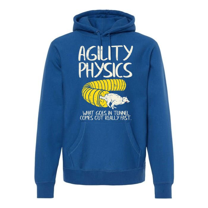 Funny Agility Gift For A Dog Trainer Or Dog Handler Gift Premium Hoodie