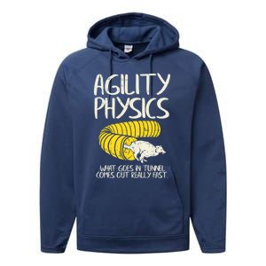 Funny Agility Gift For A Dog Trainer Or Dog Handler Gift Performance Fleece Hoodie