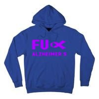 Fuck Alzheimer's Gift Fuck Detia Alzheimer's Awareness Gift Tall Hoodie