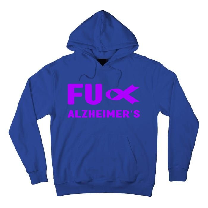 Fuck Alzheimer's Gift Fuck Detia Alzheimer's Awareness Gift Tall Hoodie