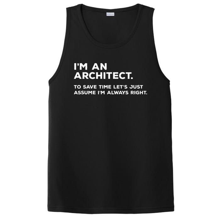 Funny Architect Gift for Architects PosiCharge Competitor Tank