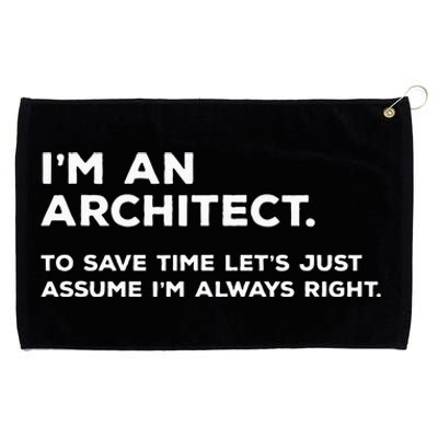 Funny Architect Gift for Architects Grommeted Golf Towel