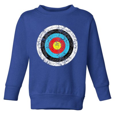 Funny Archery Gift For Archer Bullseye Target Toddler Sweatshirt