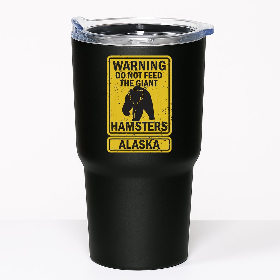 Funny Alaska Grizzly Brown Kodiak Bear Gift Tumbler