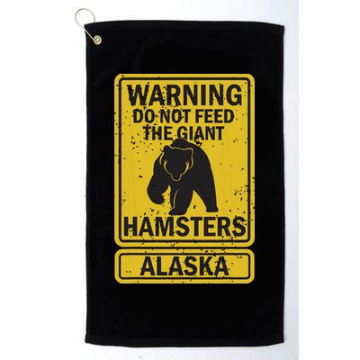 Funny Alaska Grizzly Brown Kodiak Bear Gift Golf Towel