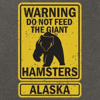 Funny Alaska Grizzly Brown Kodiak Bear Gift Cotton Canvas Backpack