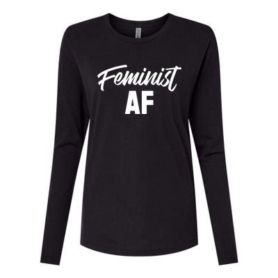 Feminist Af Gift Womens Cotton Relaxed Long Sleeve T-Shirt