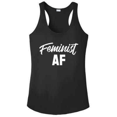 Feminist Af Gift Ladies PosiCharge Competitor Racerback Tank