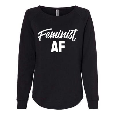 Feminist Af Gift Womens California Wash Sweatshirt