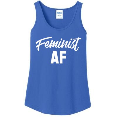 Feminist Af Gift Ladies Essential Tank