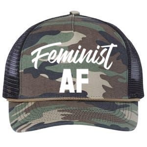 Feminist Af Gift Retro Rope Trucker Hat Cap