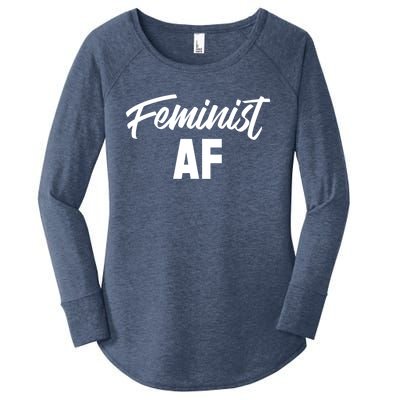 Feminist Af Gift Women's Perfect Tri Tunic Long Sleeve Shirt