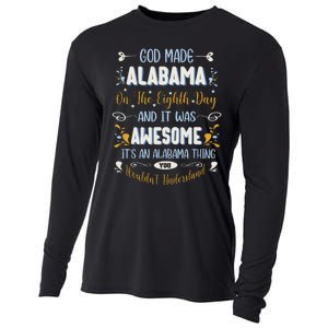 Funny Alabama God Made Alabama In The Eighth Day Alabaman Cooling Performance Long Sleeve Crew