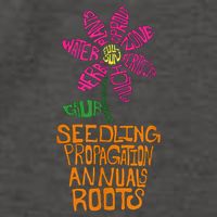 Flower And Garden Pot Words Design For Gardeners Garden Vector Backpack