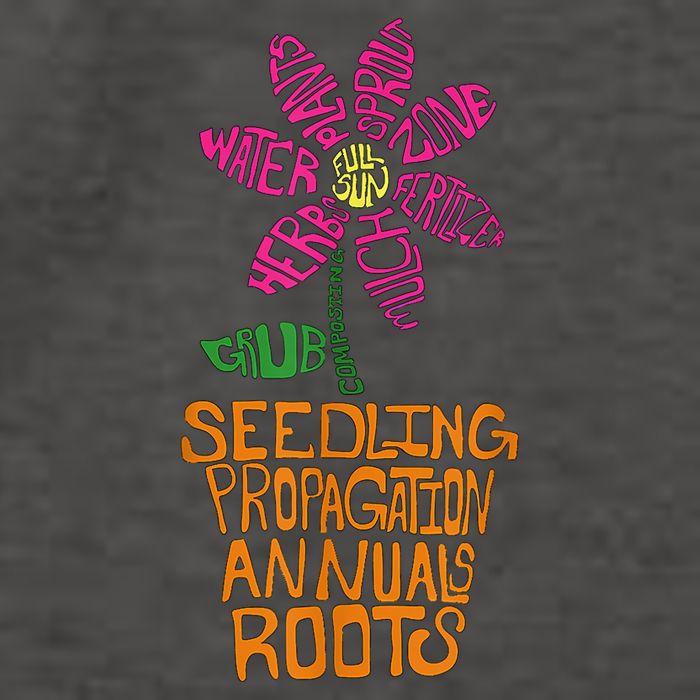 Flower And Garden Pot Words Design For Gardeners Garden Vector Backpack