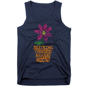 Flower And Garden Pot Words Design For Gardeners Garden Tank Top