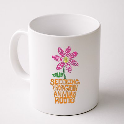 Flower And Garden Pot Words Design For Gardeners Garden Coffee Mug