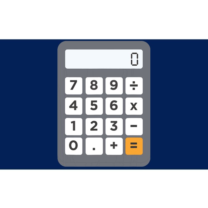 Funny Accountant Halloween Costume Outfit Math Calculator Bumper Sticker