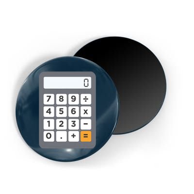 Funny Accountant Halloween Costume Outfit Math Calculator Magnet