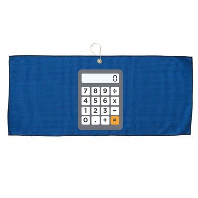 Funny Accountant Halloween Costume Outfit Math Calculator Large Microfiber Waffle Golf Towel