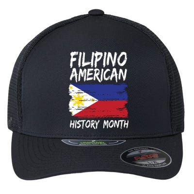 Filipino American History Month | Philippines Flag Flexfit Unipanel Trucker Cap