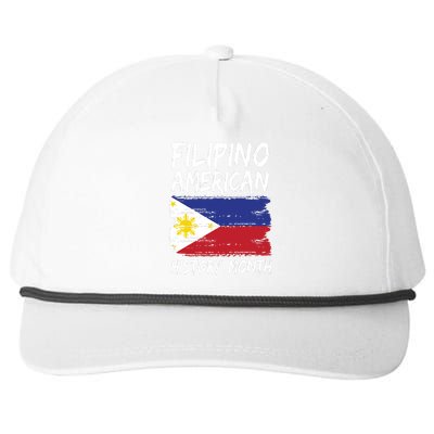 Filipino American History Month | Philippines Flag Snapback Five-Panel Rope Hat