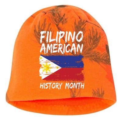 Filipino American History Month | Philippines Flag Kati - Camo Knit Beanie