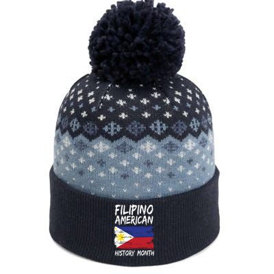 Filipino American History Month | Philippines Flag The Baniff Cuffed Pom Beanie